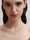 OLIO E ACETO Tanabata Special Collection Sterling Silver Rhodonite Flower Pendant Necklace OLIO-OA13N37-YFC Silver/Pink Orange
